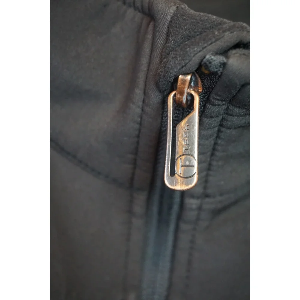 Tumi T-Tech Mens Black Softshell Fleece Lined Full Zip Jacket L